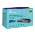 TP-LINK TL-SG1005P-PD 5-Port Gigabit Desktop PoE+ Switch with 1-Port PoE++ In, 4-Port PoE+ Out, Metal Case, Long Range 250M, Up to 66W Total POE Budge