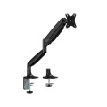Brateck LDT82-C012-BK LDT82-C012 Single Screen Heavy-Duty Gas Spring Monitory Arm For most 17'~45' Monitors, Matte Black