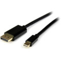 StarTech MDP2DPMM4M 4M MINI DISPLAY TO DISPLAY 1.2 CABLE, 4K, SUPPORT DPCP, HDCP, BLACK, LTW