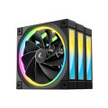 DEEPCOOL R-FL12R-BKAPN3-G FL12R 120mm (3-Pack) Unique Addressable RGB High Performance Fans, Low Noise, 4-pin PWM, Fluid Dynamic Bearing
