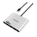 MBEAT MB-DLA-CQ4H USB-C Quad 4K HDMI DisplayLink Adapter with PD Pass-through Quad 4K@60Hz 4 × HDMI 2.0 1 × USB-C 3.1 1 × USB-C PD 3.0 Supports up to 90W