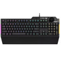 ASUS TUF GAMING K1 RA04 RGB Keyboard, Volume Knob, 19 Key Rollover, Spill Resistance, Programmable Keys