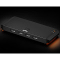 Aten US4224-AT Essential 2x4 USB 2.0 Sharing Switch, Sharing of four USB peripherals at 480 Mbps between two PCs at a press of the pushbutton.