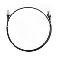 8ware CAT6THINBK-025M CAT6 Ultra Thin Slim Cable 0.25m / 25cm - Black Color Premium RJ45 Ethernet Network LAN UTP Patch Cord 26AWG for Data
