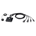 Aten CS22HF-AT 2-Port USB Full HD HDMI Cable KVM Switch
