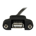StarTech USBPNLAFAM1 1 FT PANEL MOUNT USB CABLE A TO A - F/M