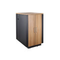 LDR SN03-71018-B Assembled Soundproof 18U Cabinets ( Black and Wood Color), 3 Pcs Low Noise Fans,2pcs Side Panels, Lockable And Removable Barrel Locking.