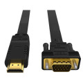 8ware RC-HDMIVGA-2 HDMI to VGA Adapter Converter Cable 2m Male to Male for Desktop Computer Laptop PC Monitor Projector HDTV Switch PS4 PS5 Media Box DVD Camera