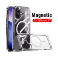 Ultimake MOBZJZMGS17 UTIA Shockproof Transparent Case Cover With Magnetic Ring for iPhone 17
