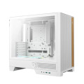 DEEPCOOL R-CL600-WHNNA2-G-1 CL600 WH High Airflow Compact ATX Case, Two Pre‑Installed Fans,Tempered Glass Side Panel, Clean Cable Management