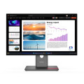 Lenovo 64B2GAR1AU ThinkVision P24Q-40 23.8'/24' QHD USB-C Docking Monitor 2K 2560x1440 16:9 IPS Height Adjustable Tilt Swivel Pivot DP HDMI USB-C Hub VESA