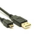 8ware UC-2003AUB USB 2.0 Cable 3m A to Micro-USB B Male to Male Black
