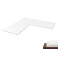 Brateck TP18075L L-Shape(90°) Particle Board Desk Board White, 1800x750x25mm, Recommended desk frame: MABT-M06-33R-B