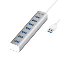 MBEAT MB-HUB768 7-Port USB 3.0 Powered Hub - USB 2.0/1.1/Aluminium Slim Design Hub with Fast Data Speeds (5Gbps) Power Delivery for PC and MAC devices Weight: