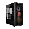Corsair CC-9011344-WW 3200D RS ARGB Mid-Tower PC Case -Black, ATX mATX ITX, TG panel, ARGB fans, 400mm GPU, 165mm CPU, 360mm rad, USB-C, 7 slots, 2x2.5 1x3.5, 2yr w