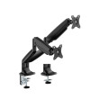Brateck LDT82-C024-BK Dual Screen Heavy-Duty Gas Spring Monitory Arm with For most 17'~35' Monitors, Matte Black