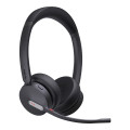 Yealink WHD642-UC WHD642 DECT wireless UC headset, dual-ear headset, DECT Bluetooth hybrid, UC, Acoustic Shield 2.0, 200m range, 16hr talk time