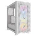 Corsair CC-9011256-WW 3000D RGB AIRFLOW Mid-Tower PC Case - White, ATX, 360 GPU, 170 CPU cooler, 220 PSU, 3x AR120 RGB, 2x USB-A Gen 1