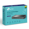 TP-LINK TL-SF1009P (CH) 9-Port 10/100Mbps Desktop Switch with 8-Port PoE+, Up to 65W for 8 PoE ports, Up to 30W for each PoE port