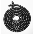 Brateck HC-30-B 30mm/1.2' Diameter Coiled Tube Cable Sleeve Material Polyethylene(PE) Dimensions 1000x30mm -Black