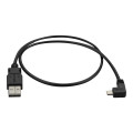 StarTech USBAUB50CMRA MICRO-USB CHARGE-AND-SYNC CABLE M/M - RIGHT-ANGLE MICRO-USB - 24 AWG - 0.5 M