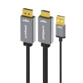 MBEAT MB-XCB-HDDPU18 Tough Link 1.8m HDMI to DisplayPort Cable with USB Power 4K@60Hz (3840×2160), 1440p@120Hz, 1080p@120Hz Package Weight: 150g