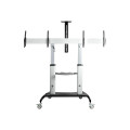 StarTech STNDMTVDUO DUAL TV CART FOR 37-60IN VESA TVS UP TO 110LB/50KG EACH - HEIGHT ADJUSTABLE TV MO
