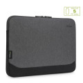 Targus TBS64702GL 15.6' -16' Cypress EcoSmart Sleeve for Laptop Notebook Tablet - Up to 15.6', Made with 5 Recycled Plastic Water Bottles - Grey