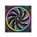 DEEPCOOL R-FL12R-BKAPN1-G FL12R 120mm Unique Addressable RGB High Performance Fans, Low Noise, 4-pin PWM, Fluid Dynamic Bearing