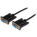 Astrotek AT-DB9NULL-FF-3 3m Serial RS232 Null Modem Cable - DB9 Female to Female 9 pin Wired Crossover for Data Transfer btw 2 DTE devices Computer Terminal Printer