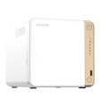 QNAP TS-462-4G , 4-Bay desktop NAS,Intel Celeron N4505 dual-core, 4 GB DDR4 onboard not expandable, 4 x 3.5"/2.5" SATA 6Gb/s drive bays, 2 x M.2 2280 PCIe, 2 Yrs