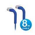 Ubiquiti U-CABLE-PATCH-8M-RJ45-BL UniFi Patch Cable 8m Blue, Both End Bendable to 90 Degree, RJ45 Ethernet Cable, Cat6, Ultra-Thin 3mm Diameter
