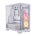 Corsair CC-9011325-WW 3500X LX-R RGB iCUE LINK Mid-Tower PC Case - White, E-ATX, Side 360mm Rad, Glass Panels, USB-C, RS ARGB Fans, 425mm GPU, iCUE LINK Ready