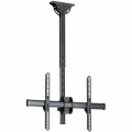 StarTech FPCEILPTBSP TV Ceiling Mount, Full-Motion Hanging Single Screen Vesa Mount for 32"-75" TVs / Displays - Height Adjustable Telescopic Pole - Full motion single TV ceiling mount for VESA displays up to 75" - Adjust. telescopic pole, 1.8' - 3' (50 -