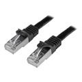 StarTech N6SPAT2MBK 2M BLACK CAT6 SHIELDED GIGABIT NETWORK CABLE