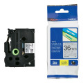 Brother TZE-M961 36mm Black on Silver MATT TZE Tape