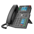 Fanvil X4U enterprise IP phone, 12 SIP lines, dual color displays, Gigabit Ethernet, PoE, 6-way conferencing, DSS keys, Wi‑Fi/BT support