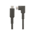 StarTech RUSB31CC1MBR 1m Rugged Right Angle USB-C Cable USB 3.2 10 Gbps, USB C Data Transfer Cable, 4K