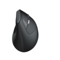 Rapoo EV250 Ergonomic Vertical Wireless Mouse 6 Buttons 800/1200/1600 DPI Optical Silent Click Mice - Black (Renamed from MV20)