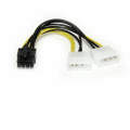 StarTech LP4PCIEX8ADP Adapter Cord - 15.24 cm - For PCI Express Card - LP4 / PCI-E - 1 Each