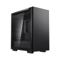 DEEPCOOL R-MACUBE110-BKNGM1N-G-1 MACUBE 110 Black Minimalistic Micro-ATX Case, Magnetic Tempered Glass Panel, Removable Drive Cage, Adjustable GPU Holder, 1xPreinstalled Fan
