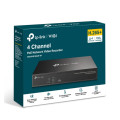 TP-LINK VIGI NVR1004H-4P 4 Channel PoE+ Network Video Recorder, 24/7 Continuous Recording, 4K HDMI Video Output & 16MP Decoding (HDD Not Included)