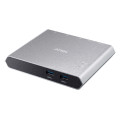 Aten US3310-AT Sharing Switch 2x2 USB-C, 2x Devices, 2x USB 3.2 Gen2 Ports, Power Passthrough, Remote Port Selector, Plug and Play
