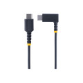 StarTech R2CCR-2M-USB-CABLE 6.6FT (2M) USB-C FAST CHARGING CABLE, RUGGED, RIGHT-ANGLED, CHARGE & SYNC, 60