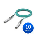 Ubiquiti UACC-AOC-SFP28-10M 25 Gbps Long-Range DAC, Long-range SFP28, 10m Length, Support 25/10/1 Gbps, PVC Cable Jacket, Aqua Color