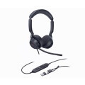 Yealink UH44-D-MS-C/A UH44 Dual Teams USB-C/A Microsoft Certified Teams USB Wired HeadsetDual Noise-Canceling Microphones 35mmSpeaker Busylight Leather Ear Cushions