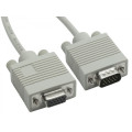 8ware RC-3054 VGA Extension Cable 3m - 15 pins Male to 15 pins Female for Monitor PC Molded Type Grey