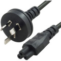 8ware RC-3084AU-030 3m AU Power Lead Cord Cable 3-Pin AU to ICE 320-C5 Cloverleaf Plug Mickey Type Black Male to Female 240V 7.5A 3 core Notebook/Laptop AC Adapter