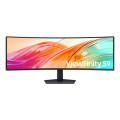 Samsung LS49F950UAEXXY 49' ViewFinity Monitor Dual QHD 5120x1440 5ms 32:9 1000R Tilt Swivel Height Adjust VESA DisplayHDR 400 1xUSB-C DP 2xHDMI LAN Prot HAS Speaker