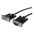 StarTech MXT1003MBK 3M BLACK STRAIGHT THROUGH SERIAL CABLE - DB9 M/F